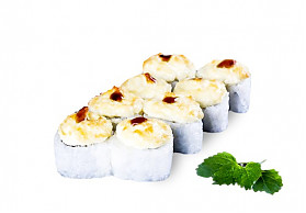 запеченные роллы "сырный с курицей"