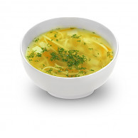 куриный бульон с лапшой 